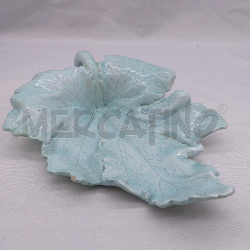 FOGLIA PLATANO CERAMICA LENCI VERDINA  | Mercatino dell'Usato San maurizio canavese 3