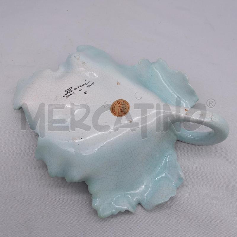 FOGLIA PLATANO CERAMICA LENCI VERDINA  | Mercatino dell'Usato San maurizio canavese 4