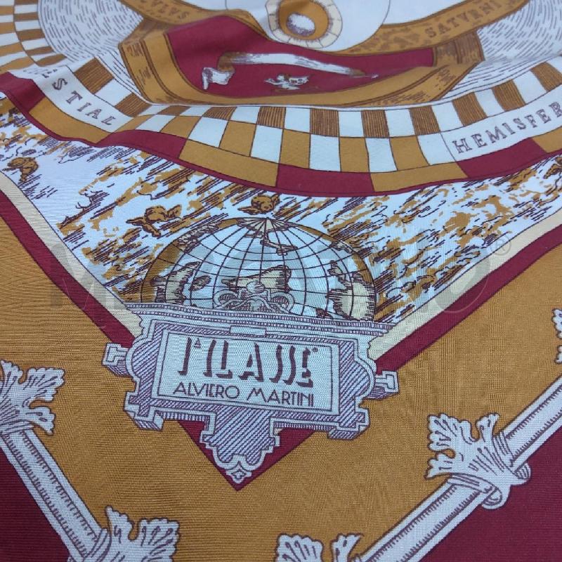 FOULARD PRIMA CLASSE SISTEMA SOLARE COPERNICANO BEIGE PROFILO ROSSO | Mercatino dell'Usato San maurizio canavese 3