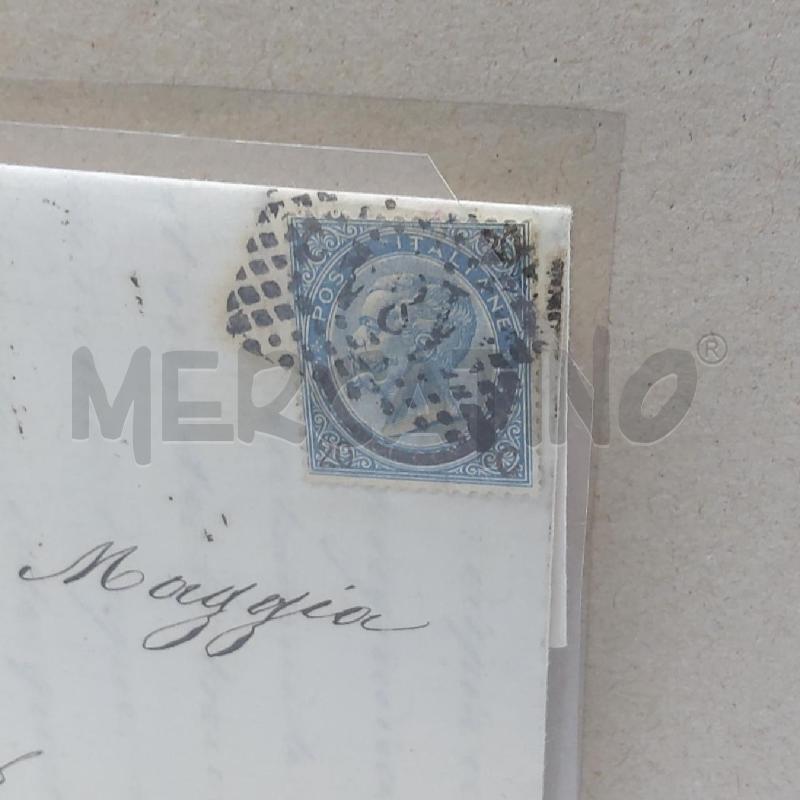 FRANCOBOLLO BUSTE FERRO DI CAVALLO 1866 VIAGGIATO  | Mercatino dell'Usato San maurizio canavese 1