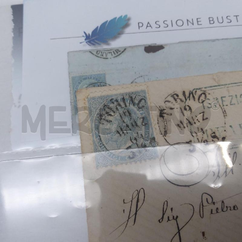 FRANCOBOLLO LETTERA DE LA RUE 1860 VIAGGIATO | Mercatino dell'Usato San maurizio canavese 3