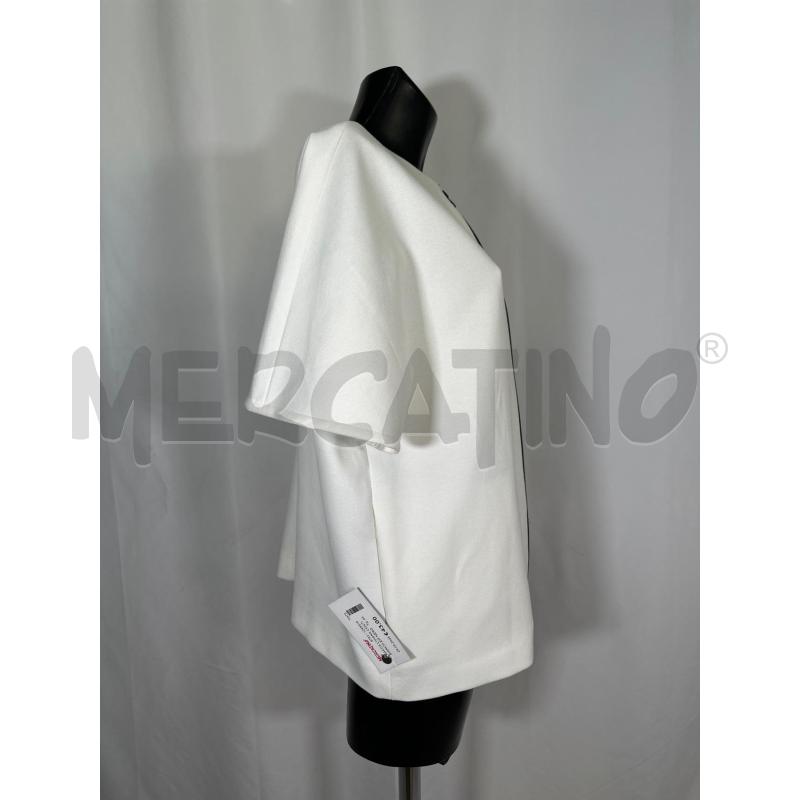 GIACCA LIVIANA CONTI BIANCO ZIP NERO MANICA CORTA  | Mercatino dell'Usato San maurizio canavese 2