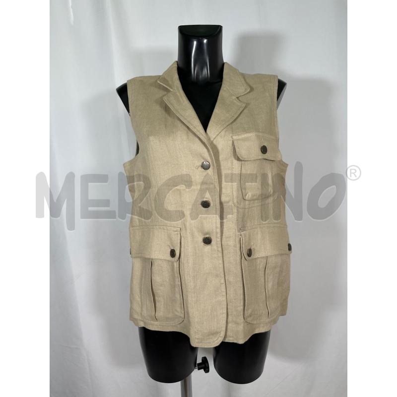 GILET DONNA PURO LINO PENNYBLACK SABBIA  | Mercatino dell'Usato San maurizio canavese 1