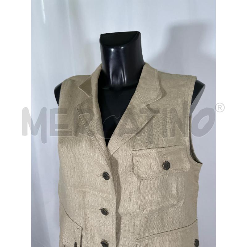 GILET DONNA PURO LINO PENNYBLACK SABBIA  | Mercatino dell'Usato San maurizio canavese 4