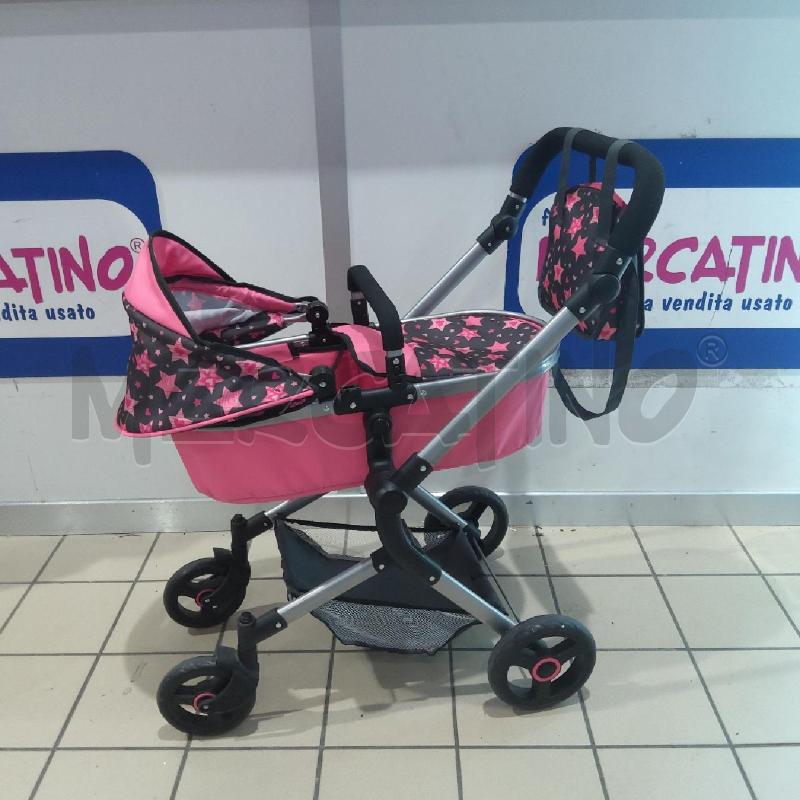 GIOCO CARROZZINA BAYER DESIGN ROSA NERA STELLINE | Mercatino dell'Usato San maurizio canavese 1