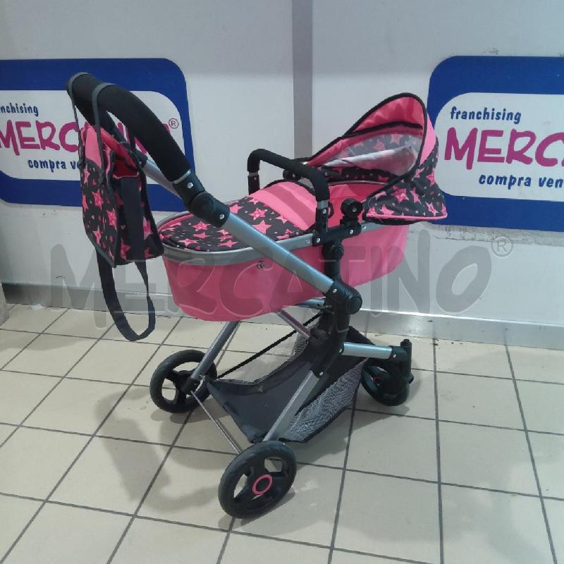 GIOCO CARROZZINA BAYER DESIGN ROSA NERA STELLINE | Mercatino dell'Usato San maurizio canavese 3
