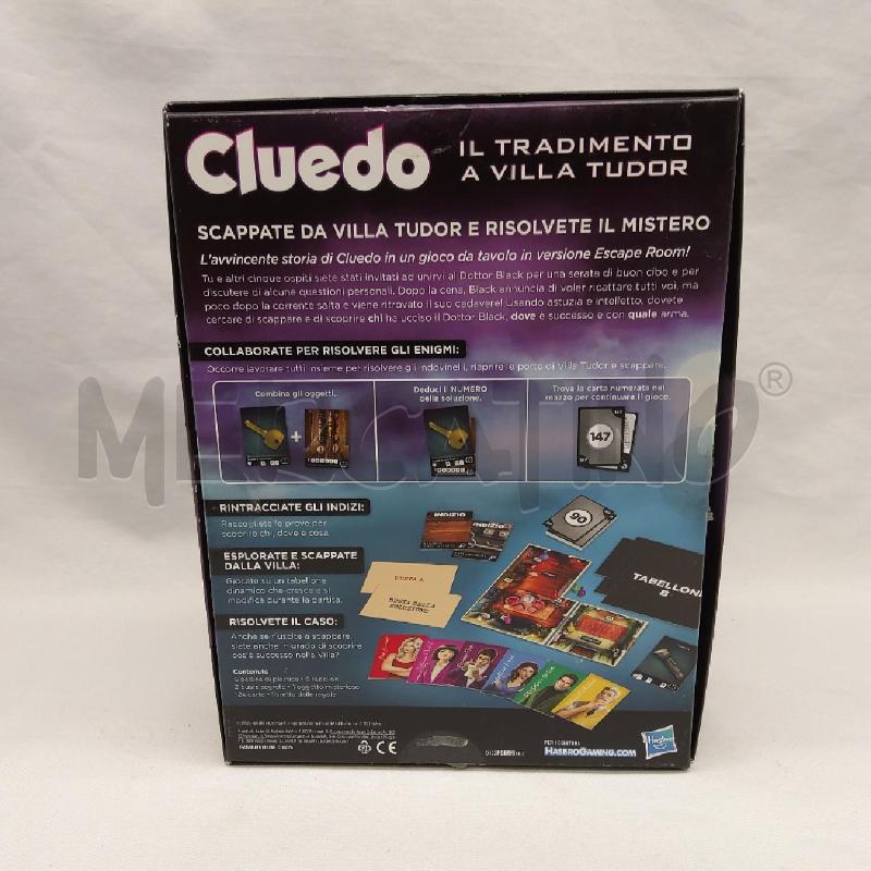 GIOCO DA TAVOLO CLUEDO IL TRADIMENTO DI VILLA TUDOR | Mercatino dell'Usato San maurizio canavese 2