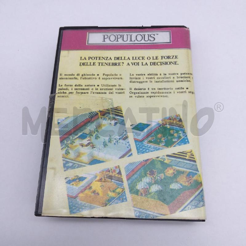 GIOCO SEGA MEGA DRIVE POPULOUS  | Mercatino dell'Usato San maurizio canavese 3