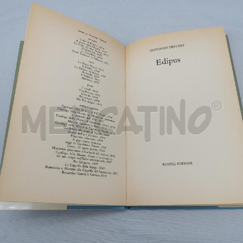 GIOVANNI TESTORI EDIPUS | Mercatino dell'Usato San maurizio canavese 3