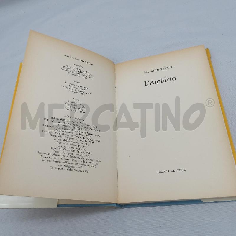 GIOVANNI TESTORI L'AMBLETO | Mercatino dell'Usato San maurizio canavese 3
