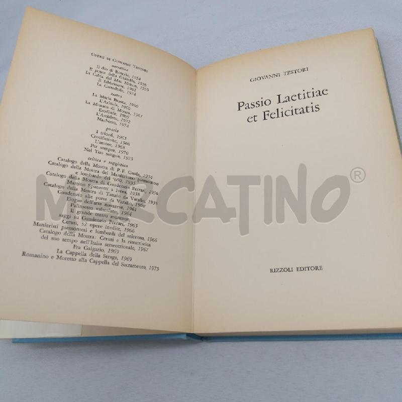 GIOVANNI TESTORI PASSIO LAETITIAE ET FELICITATIS | Mercatino dell'Usato San maurizio canavese 3