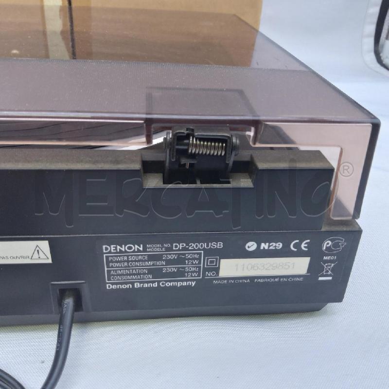 GIRADISCHI DENON DP-200USB SC SP | Mercatino dell'Usato San maurizio canavese 4