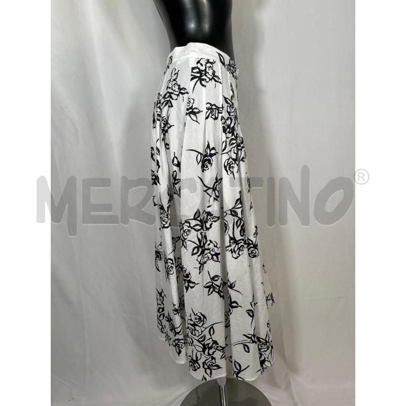 GONNA MARELLA SPORT BIANCO FLOREALE NERO  | Mercatino dell'Usato San maurizio canavese 2