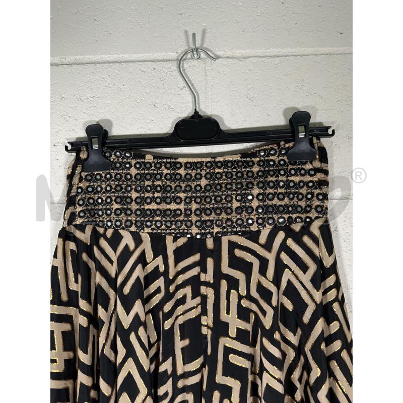 GONNA PANTALONE POSITANO NERO GEOMETRICO DOR TORTORA  | Mercatino dell'Usato San maurizio canavese 2