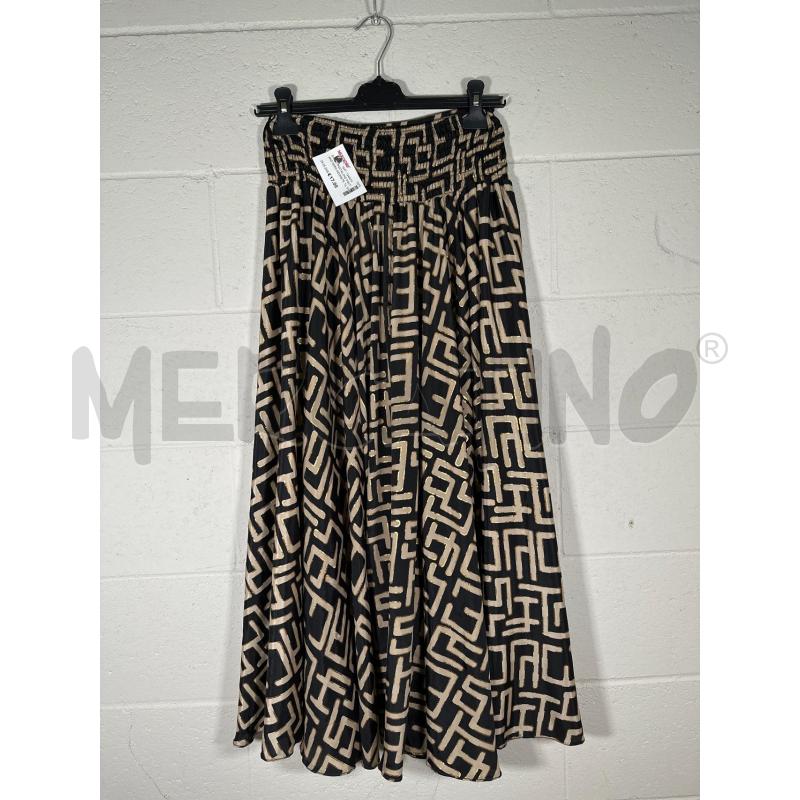 GONNA PANTALONE POSITANO NERO GEOMETRICO DOR TORTORA  | Mercatino dell'Usato San maurizio canavese 3
