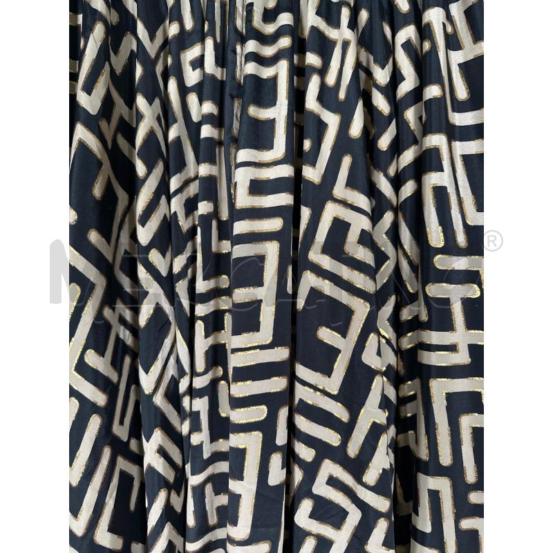 GONNA PANTALONE POSITANO NERO GEOMETRICO DOR TORTORA  | Mercatino dell'Usato San maurizio canavese 4