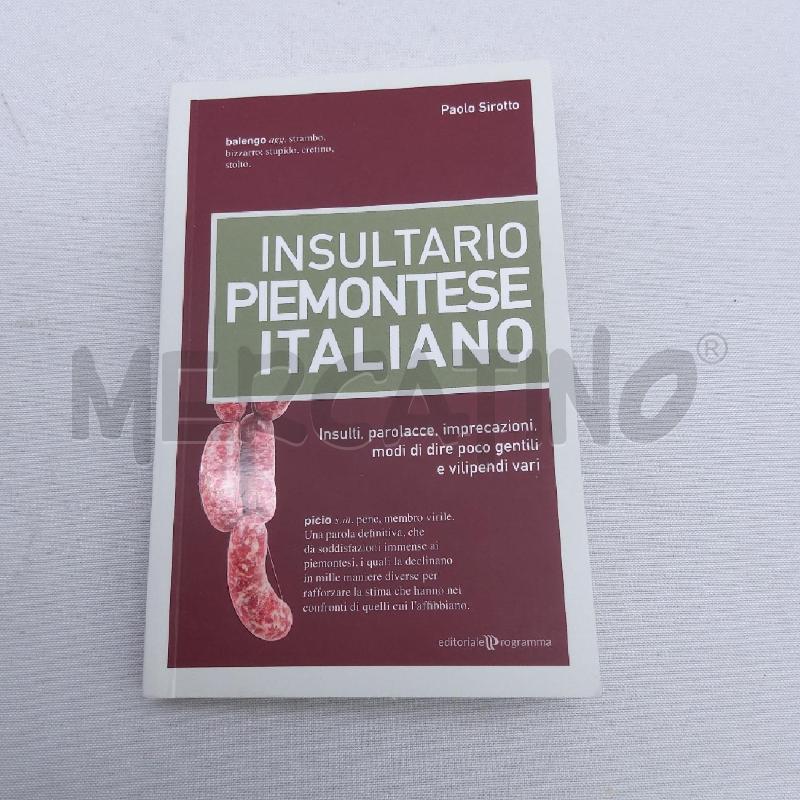 INSULTARIO PIEMONTESE ITALIANO | Mercatino dell'Usato San maurizio canavese 1