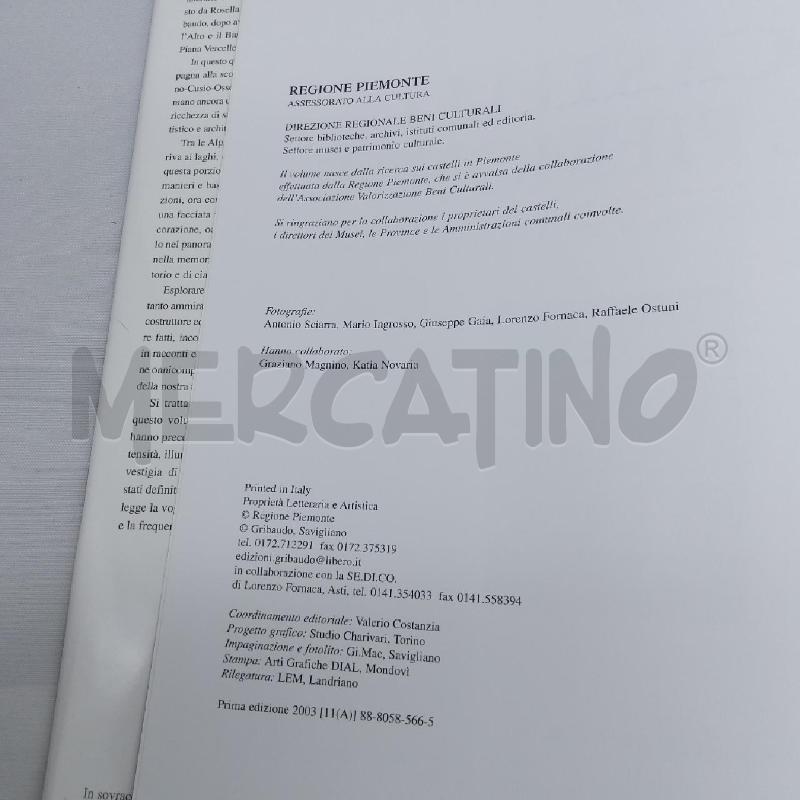 I CASTELLI DEL PIEMONTE LE PROVINCE DI NOVARA E DEL VERBANIO CUSIO OSSOLA | Mercatino dell'Usato San maurizio canavese 2