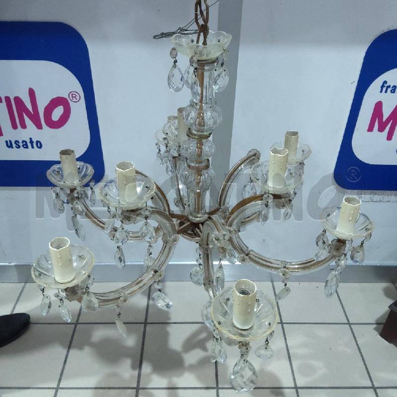 LAMPADARIO 9 LUCI MARIATERESA GOCCE | Mercatino dell'Usato San maurizio canavese 2