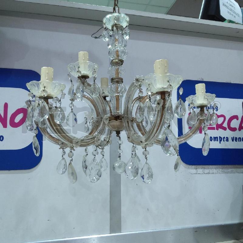 LAMPADARIO 9 LUCI MARIATERESA GOCCE | Mercatino dell'Usato San maurizio canavese 3