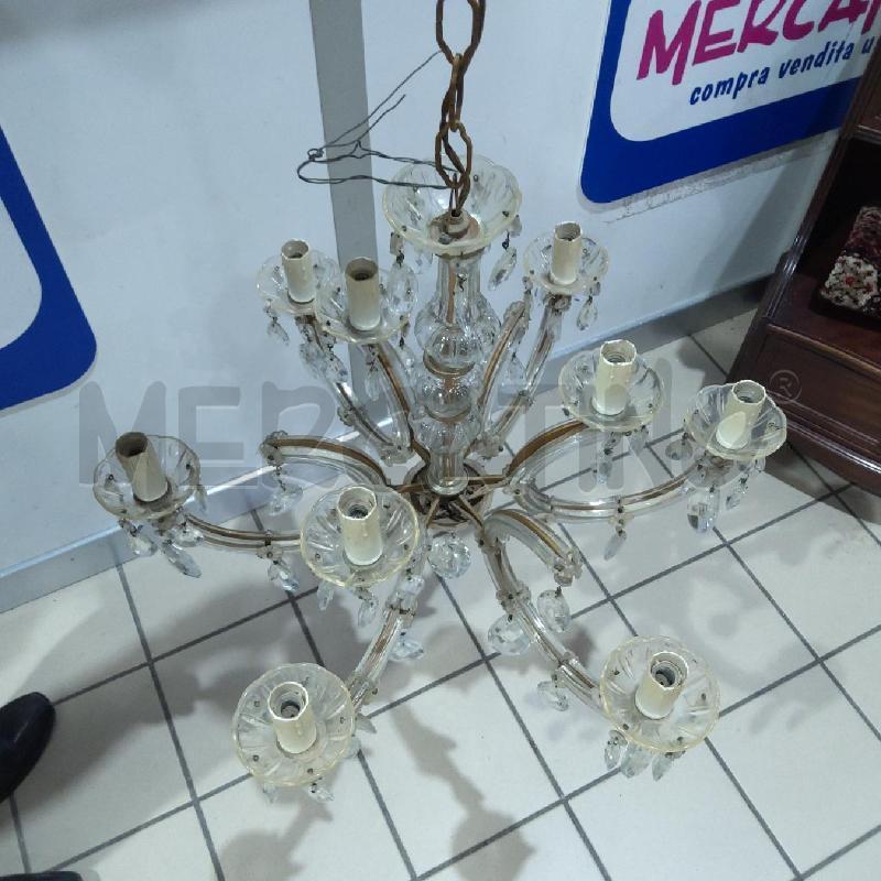 LAMPADARIO 9 LUCI MARIATERESA GOCCE | Mercatino dell'Usato San maurizio canavese 4