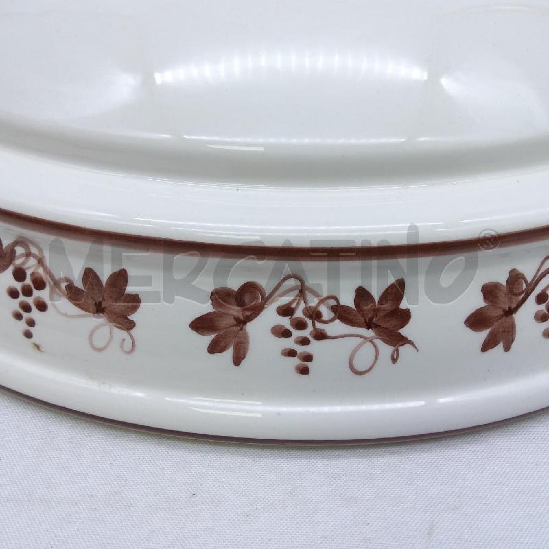 LAMPADARIO CERAMICA ROTONDO BIANCO GRAPPOLI UVA | Mercatino dell'Usato San maurizio canavese 2