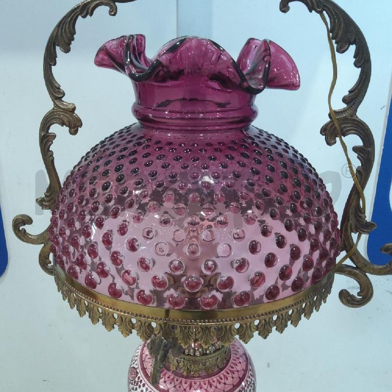 LAMPADARIO CERAMICA VETRO VINACCIA OTTONATO | Mercatino dell'Usato San maurizio canavese 4