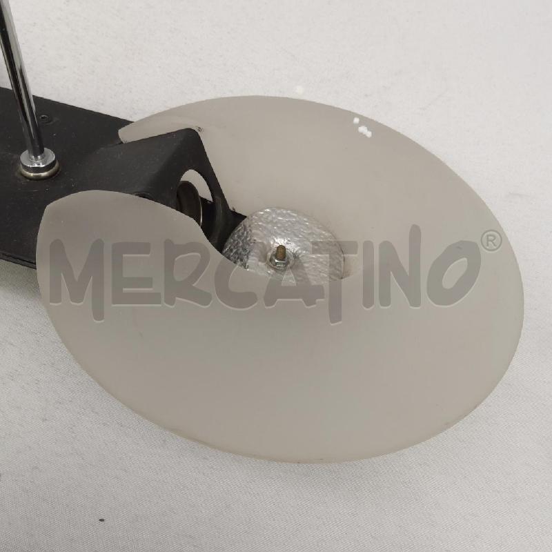 LAMPADARIO DE MAJO MURANO NERO ASTA CROMATA | Mercatino dell'Usato San maurizio canavese 3