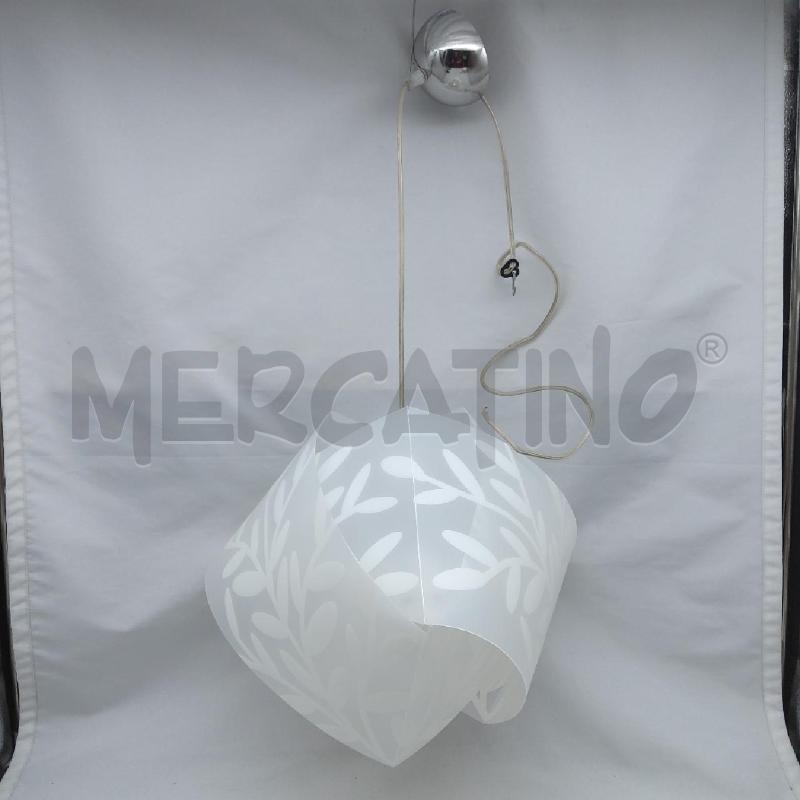 LAMPADARIO SLAMP BIANCO FOGLIE | Mercatino dell'Usato San maurizio canavese 1