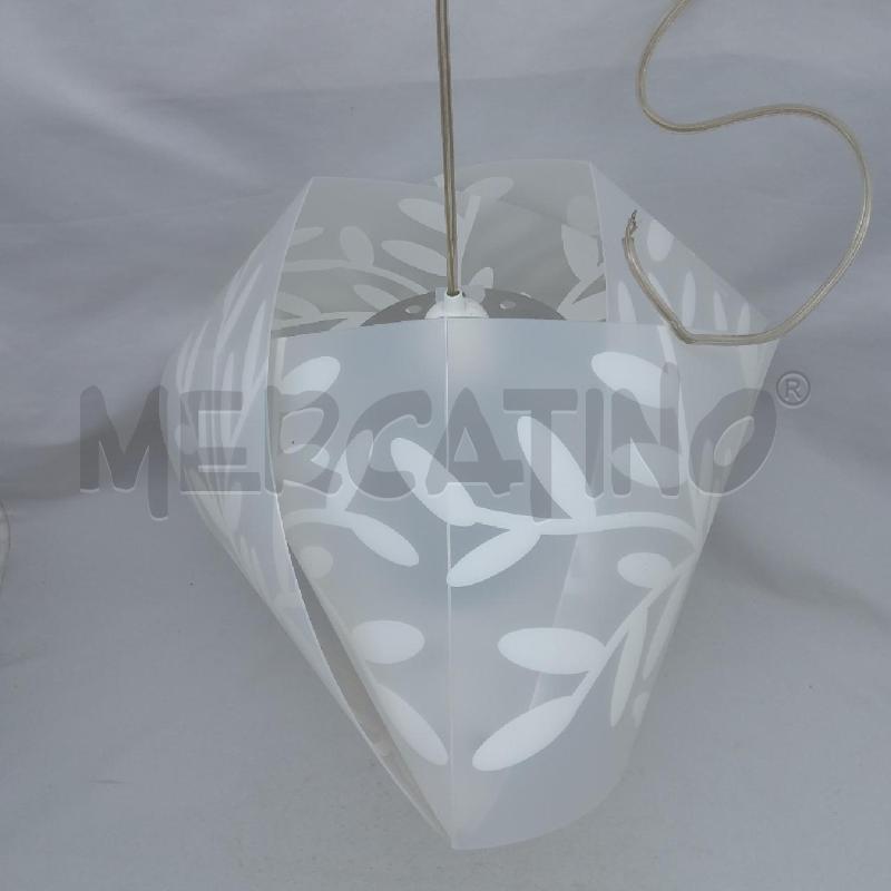 LAMPADARIO SLAMP BIANCO FOGLIE | Mercatino dell'Usato San maurizio canavese 3