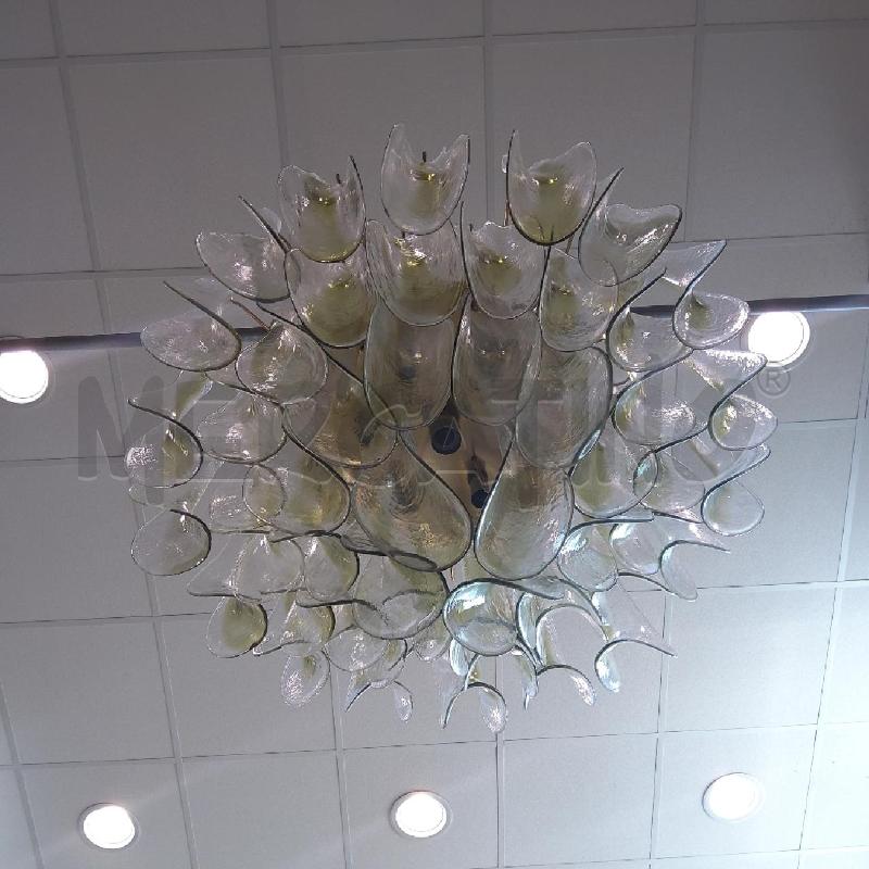 LAMPADARIO VETRO MURANO LA MURRINA PENDENTI VERDINO RICAMBI SP | Mercatino dell'Usato San maurizio canavese 2