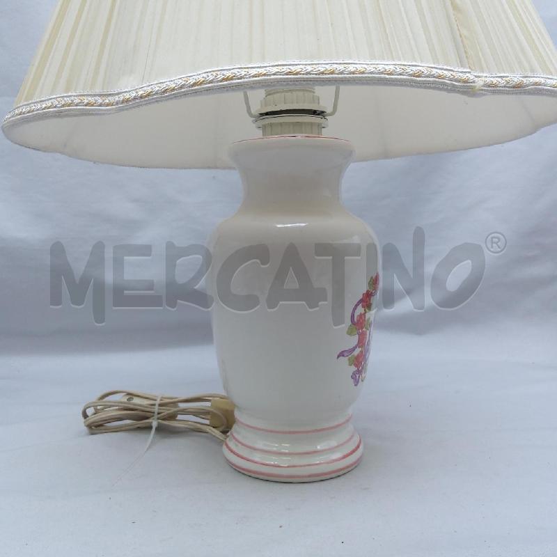 LAMPADA CERAMICA DECORO LIBERTY ROSA CAPPELLO | Mercatino dell'Usato San maurizio canavese 4