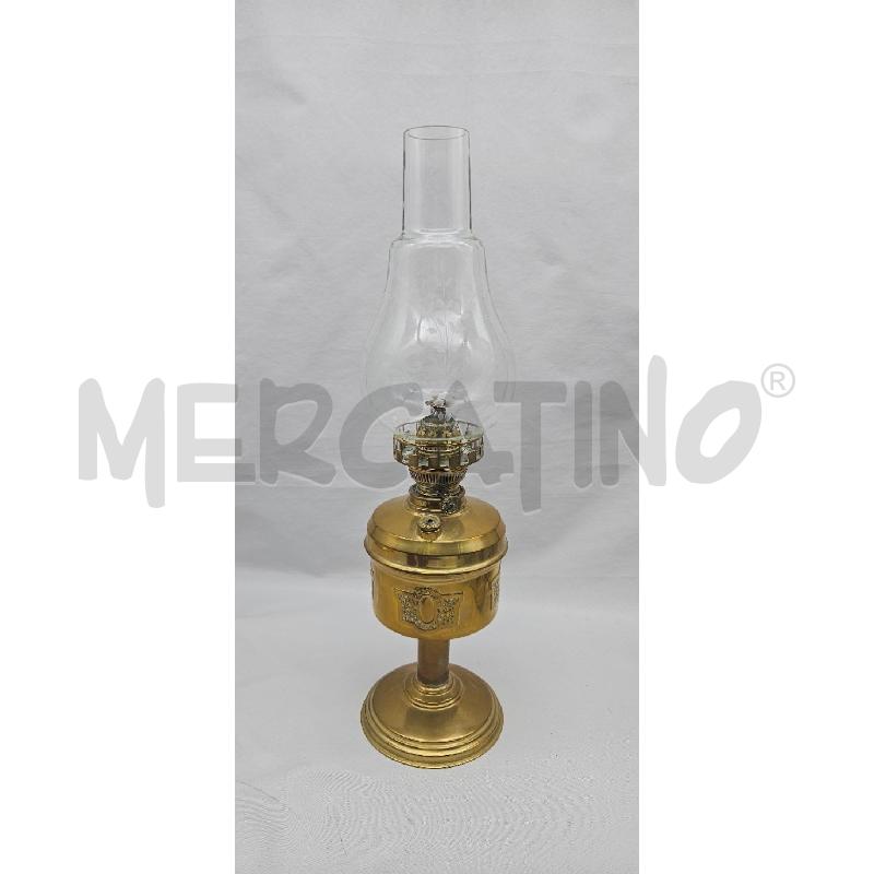 LAMPADA CHINCHE BASE OTTONATA VETRO MOLATO | Mercatino dell'Usato San maurizio canavese 1