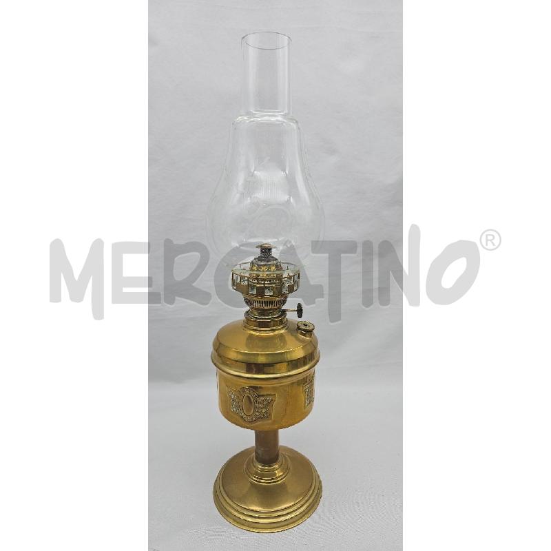 LAMPADA CHINCHE BASE OTTONATA VETRO MOLATO | Mercatino dell'Usato San maurizio canavese 4