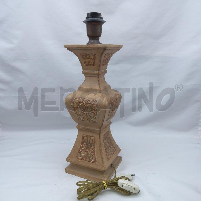 LAMPADA STILE ETNICO ORIENTALE DECORI ORO ROSSO | Mercatino dell'Usato San maurizio canavese 1