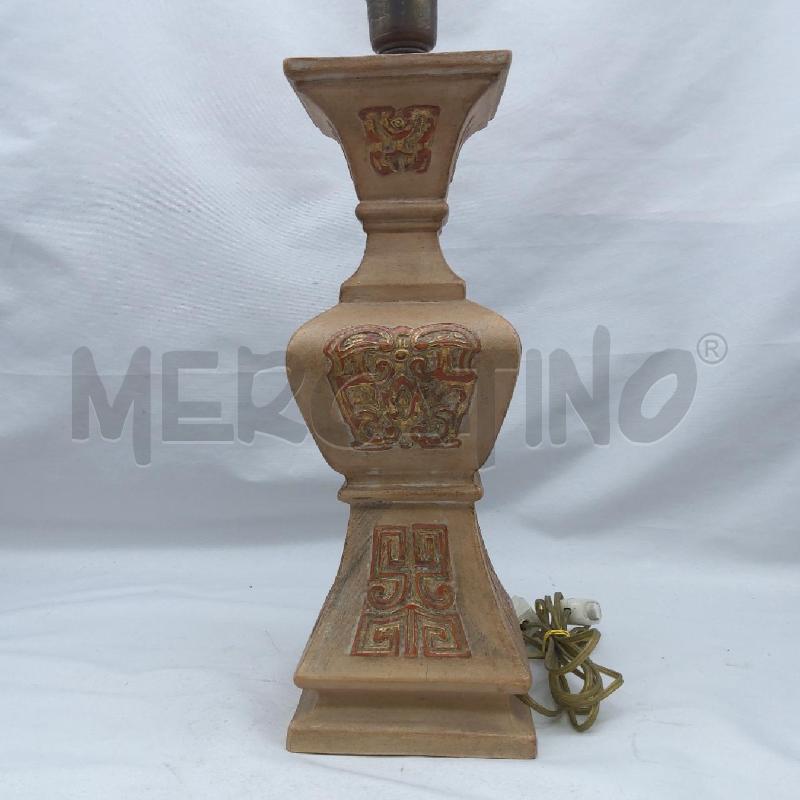 LAMPADA STILE ETNICO ORIENTALE DECORI ORO ROSSO | Mercatino dell'Usato San maurizio canavese 3