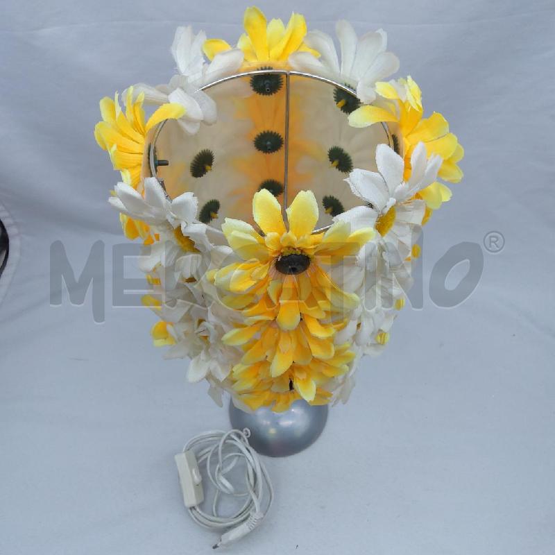 LAMPADA TAVOLO FIORI BCA GIALLI | Mercatino dell'Usato San maurizio canavese 3