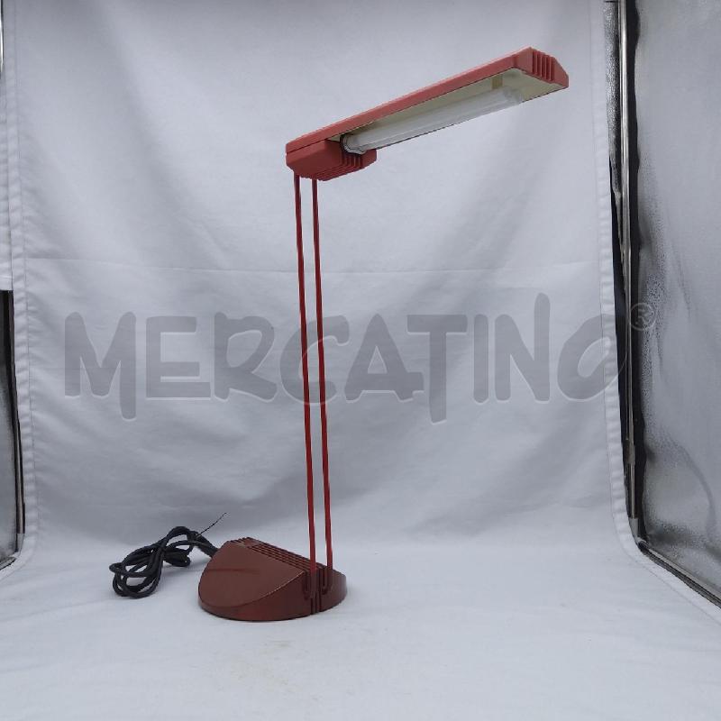 LAMPADA TAVOLO TRONCONI FLU 1982 ROSSO MARR | Mercatino dell'Usato San maurizio canavese 2