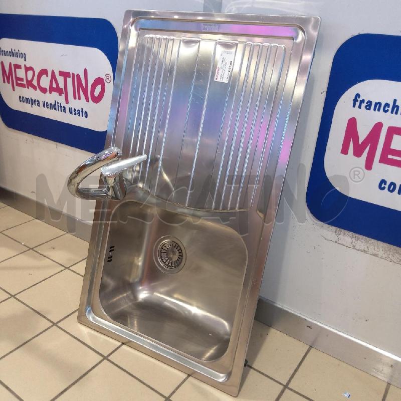 LAVELLO ACCIAIO 1 VASCA SGOCCIOLATOIO E RUBINETTO | Mercatino dell'Usato San maurizio canavese 2