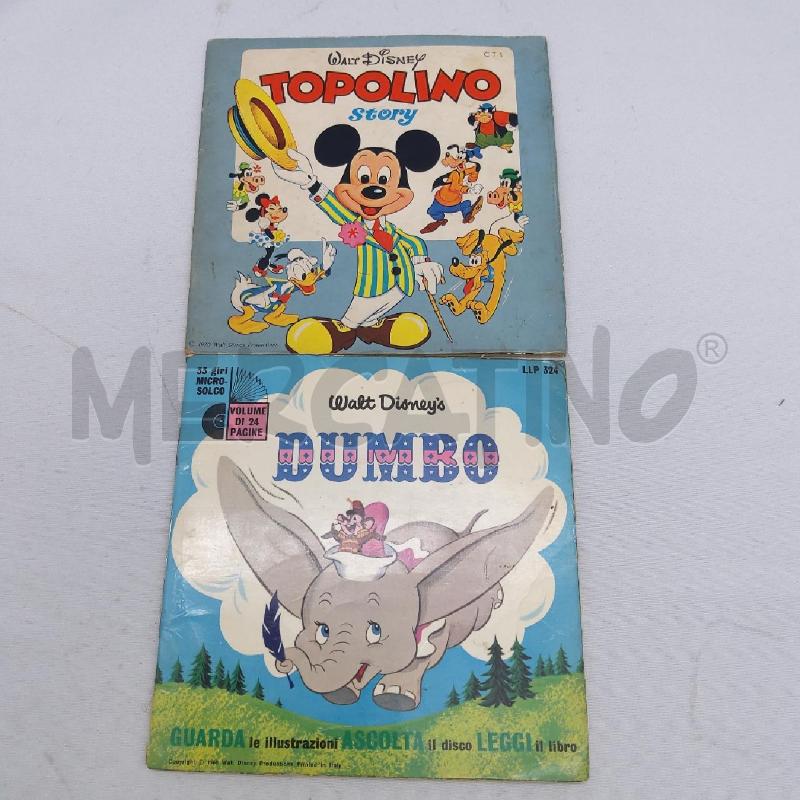 LIBRETTO + VINILE 45 GIRI DISNEY TOPOLINO/DUMBO | Mercatino dell'Usato San maurizio canavese 1