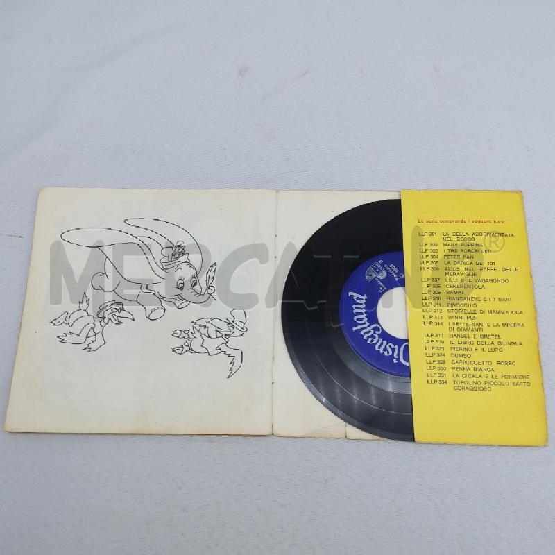 LIBRETTO + VINILE 45 GIRI DISNEY TOPOLINO/DUMBO | Mercatino dell'Usato San maurizio canavese 3