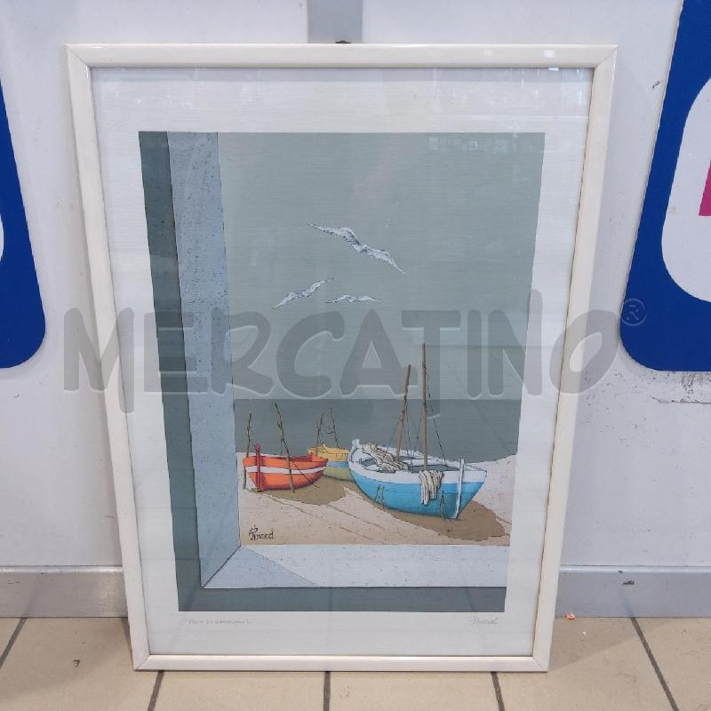 LITOGRAFIA PINARD VOLO DI GABBIANI CORNICE BCA | Mercatino dell'Usato San maurizio canavese 1