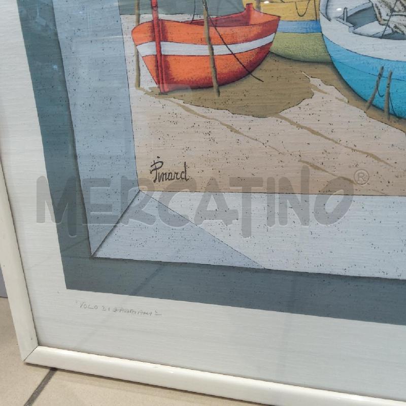 LITOGRAFIA PINARD VOLO DI GABBIANI CORNICE BCA | Mercatino dell'Usato San maurizio canavese 3