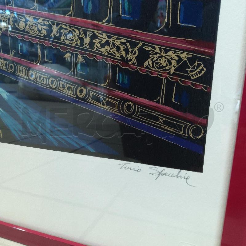 LITOGRAFIA TONIO SPECCHIA 10/150 INTERNO TEATRO | Mercatino dell'Usato San maurizio canavese 2