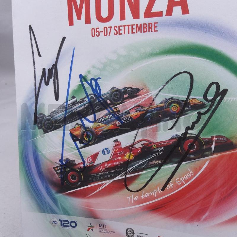 LOCANDINA GRAN PREMIO DI MONZA 2025 AUTOGRAFATA | Mercatino dell'Usato San maurizio canavese 2