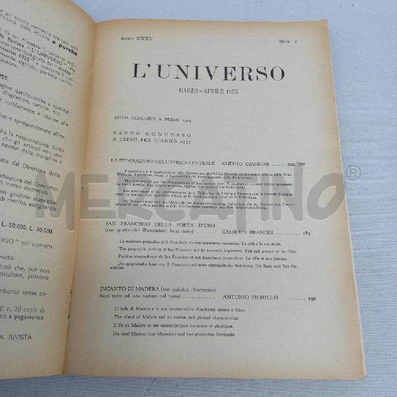 L'UNIVERSO ANNATA XXXIV COMPLETA 1954 | Mercatino dell'Usato San maurizio canavese 3