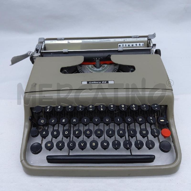 MACCHINA DA SCRIVERE OLIVETTI LETTERA 22 | Mercatino dell'Usato San maurizio canavese 1