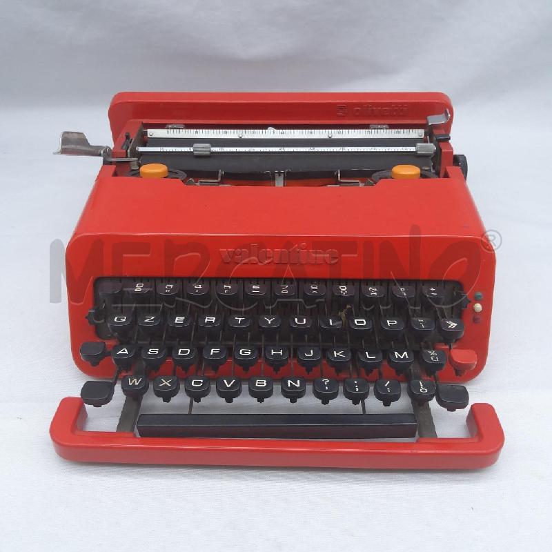 MACCHINA DA SCRIVERE OLIVETTI VALENTINE ROSSA NO CUSTODIA | Mercatino dell'Usato San maurizio canavese 1