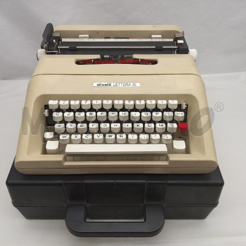 MACCHINA SCRIVERE OLIVETTI LETTERA 35 CN CUSTODIA | Mercatino dell'Usato San maurizio canavese 1