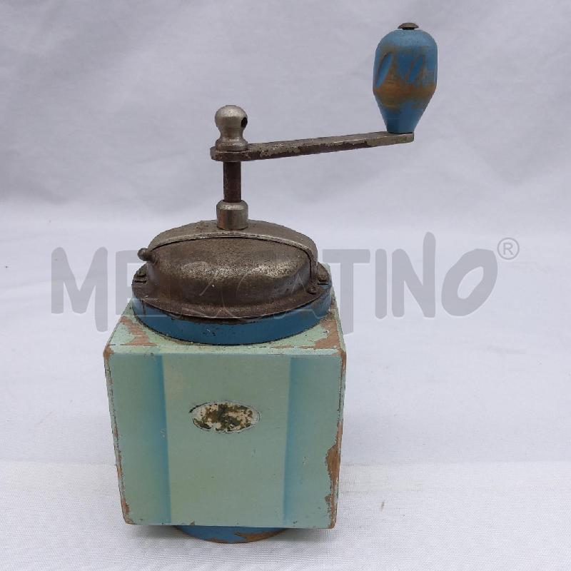 MACINA CAFFE' VECCHI AZZURRO LEGNO CUBO | Mercatino dell'Usato San maurizio canavese 1